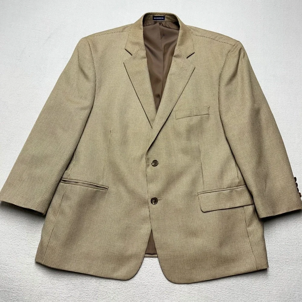 Stafford Essentials Men's Classic Fit Houndstooth Blazer Jacket Size‎ 42s